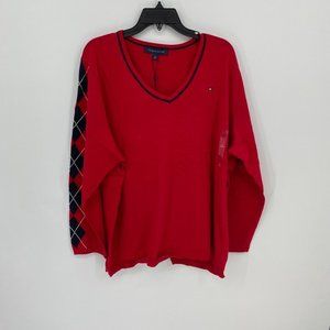 Tommy Hilfiger Plus Size Cotton Argyle Sweater